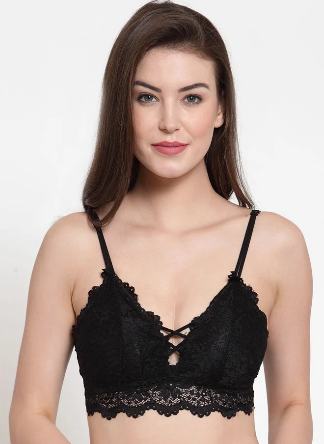 PRIZO PRIZO Bralette Bra Full Coverage Lightly Padded